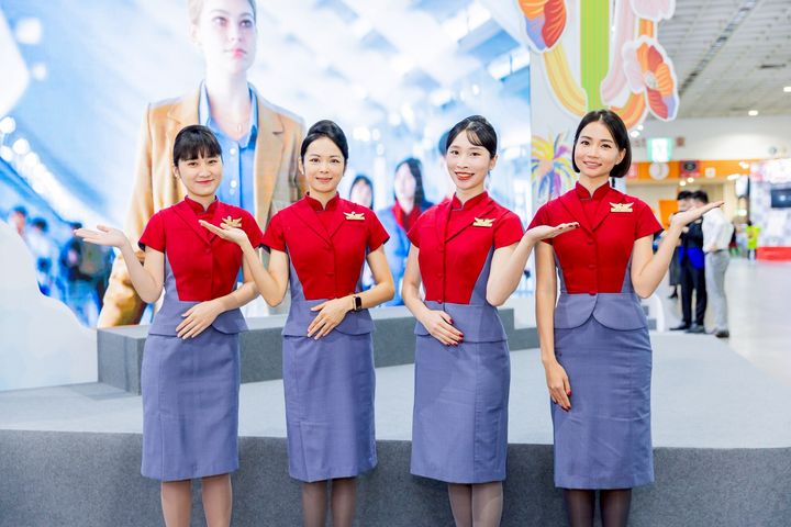 ▲航空業者於 ITF 現場，提供多元航線與旅遊資訊。　圖：台灣觀光協會／提供