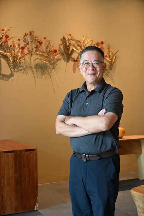 ▲舞牛森度假飯店創辦人吳明哲。　記者-王政／攝